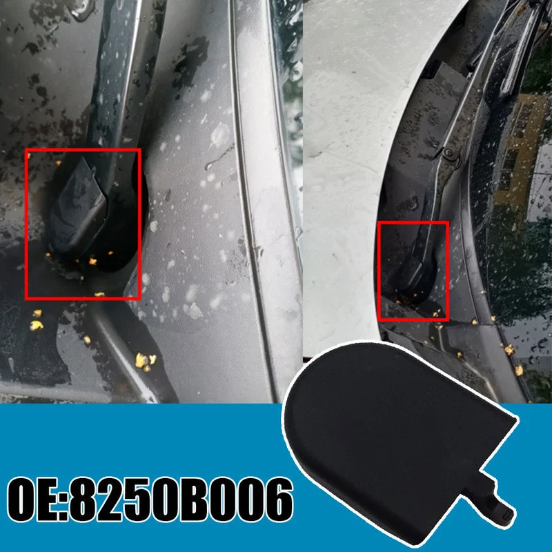 For Mitsubishi Outlander 2017 2018 2019 Front Windscreen Wiper Arm Blades Cover Black Windshield Wiper Arm Cap Car Accessories