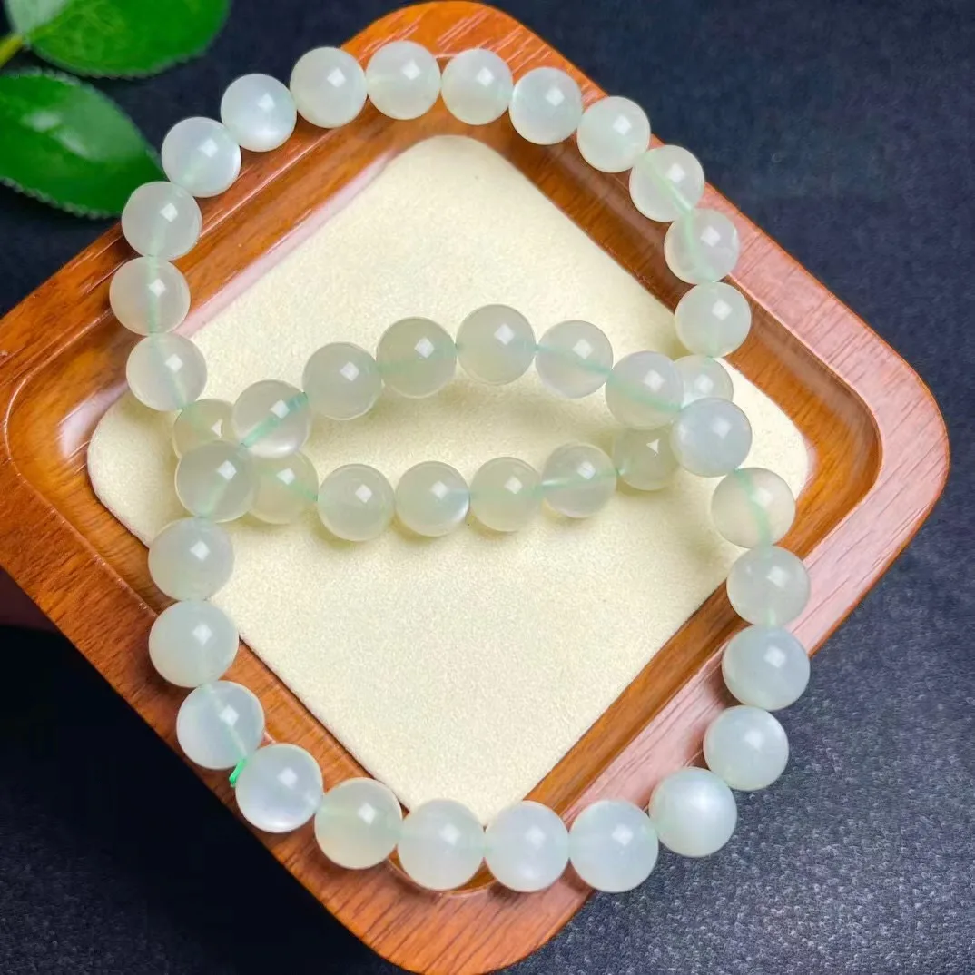 Unit One Bracelet Cost Effective Natural Prehnite Stone Crystal Healing Bead Bracelet