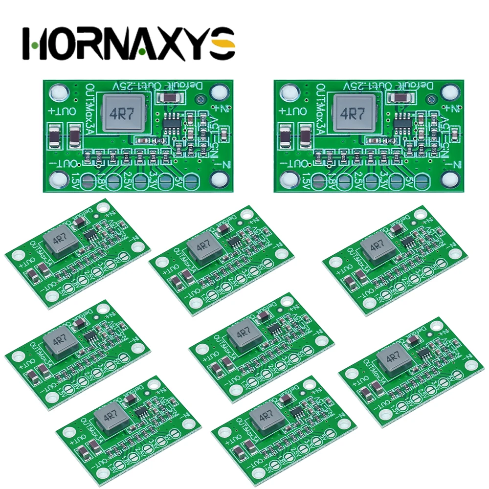 

10pcs MP1495 DC-DC Step Down Converter Board 5-16V To 1.25V 1.5V 1.8V 2.5V 3.3V 5V 3A Adjustable Voltage Regulator Power Module