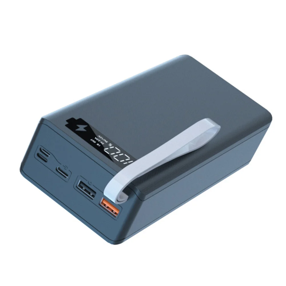 14X 18650 صندوق تخزين البطارية PD شحن سريع لحام مجاني لتقوم بها بنفسك علبة بنك الطاقة 18650 صندوق حامل البطارية، أسود