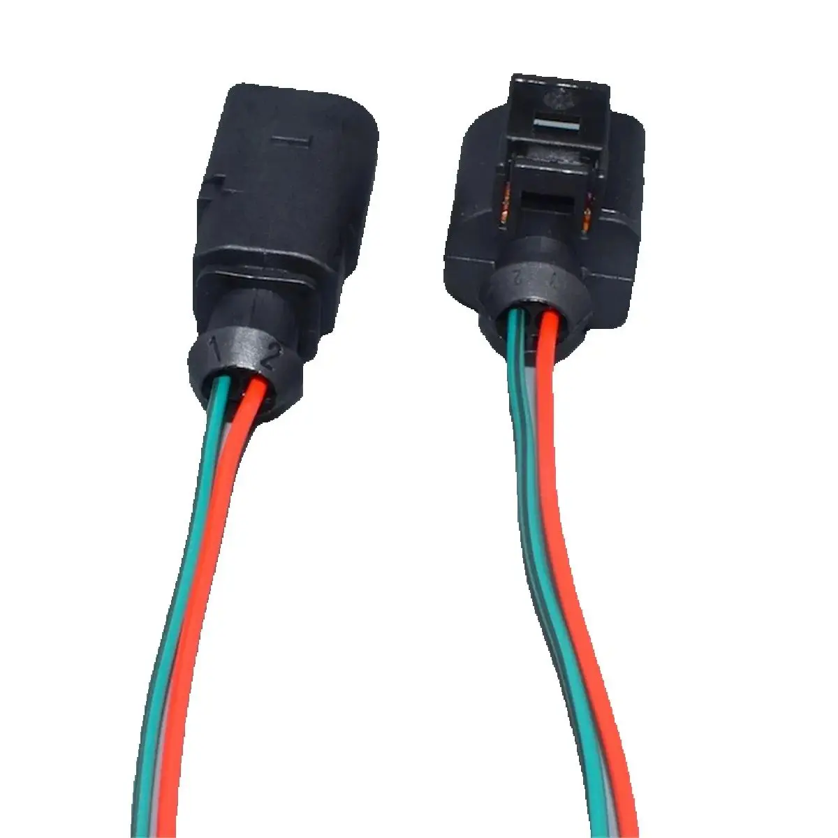 worldgolden 2Pin Auto 1J0973702 1J0 973 702 Sensor Connector Electrical Plug 1J0973802 For AUDI VW Skoda VAG Group 1J0 973 802