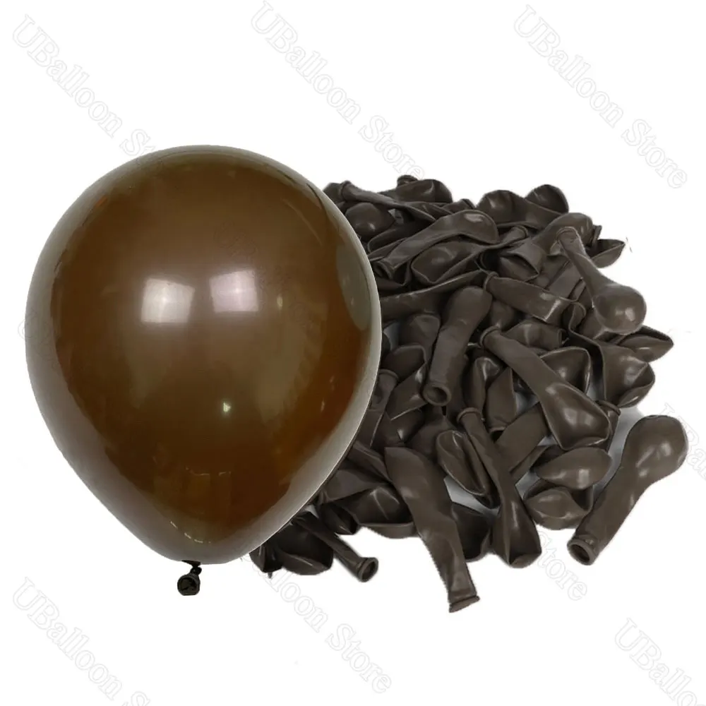 10/30/50 Stück Boho Braune Luftballons Weiße Sandhaut Nude Dark Coffee Brown Latexballons für neutrale Babyparty Geburtstagsdekoration – Detail 10
