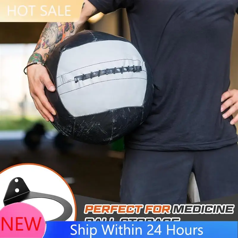 

A78K New Medicine Ball Rack Medicine Ball Wall Mount Storage Racks,8.9In Inside Diameter, 88 Lbs Rack Wall Mounted Storage