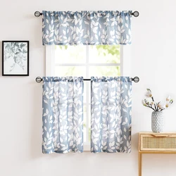Leaf curtains, head kitchen curtains 132x38cm 1pcs 68x60cm 68x91cm 2pcs