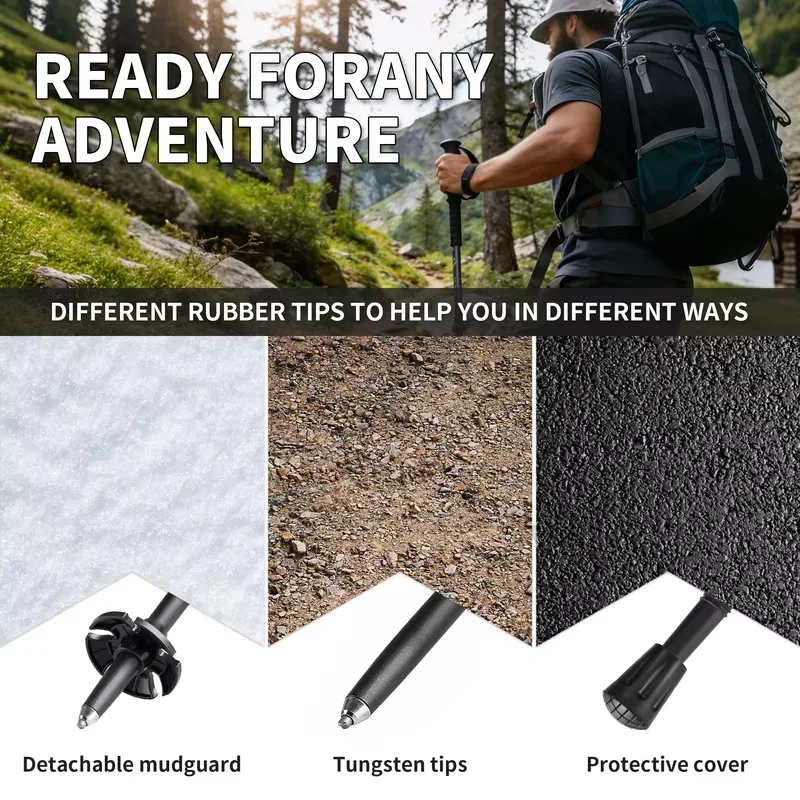 عصا مشي PRIMITIVE 3K من ألياف - مراجعة Trekking Pole Carbon وسعره