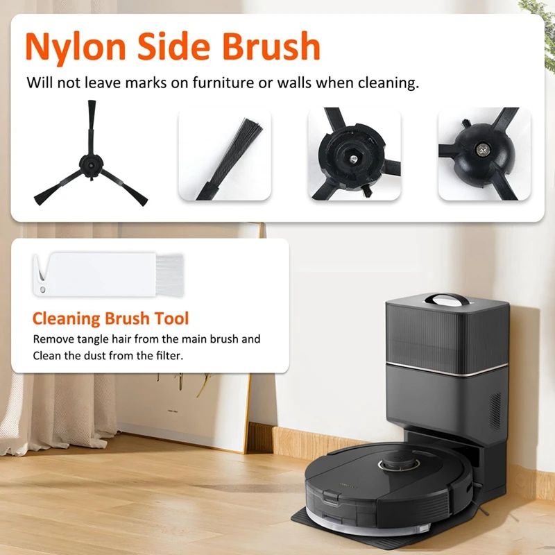 Roborock-Robô Aspirador Acessórios Kits, Escova Principal, Filtros, Escovas Laterais, Roborock Q5 Pro Plus, Q8 Max