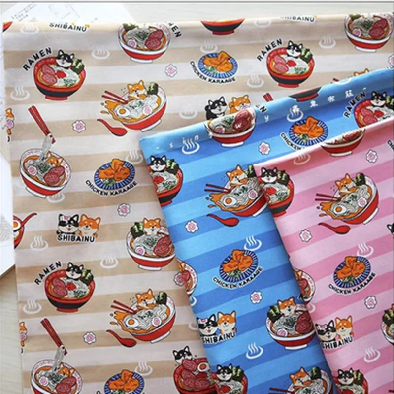 

Thin Cotton Fabric with Cute Cartoon Dog Print, Handmade Bag, Patchwork Garment, Dress Sewing Telas Material, CR-1833