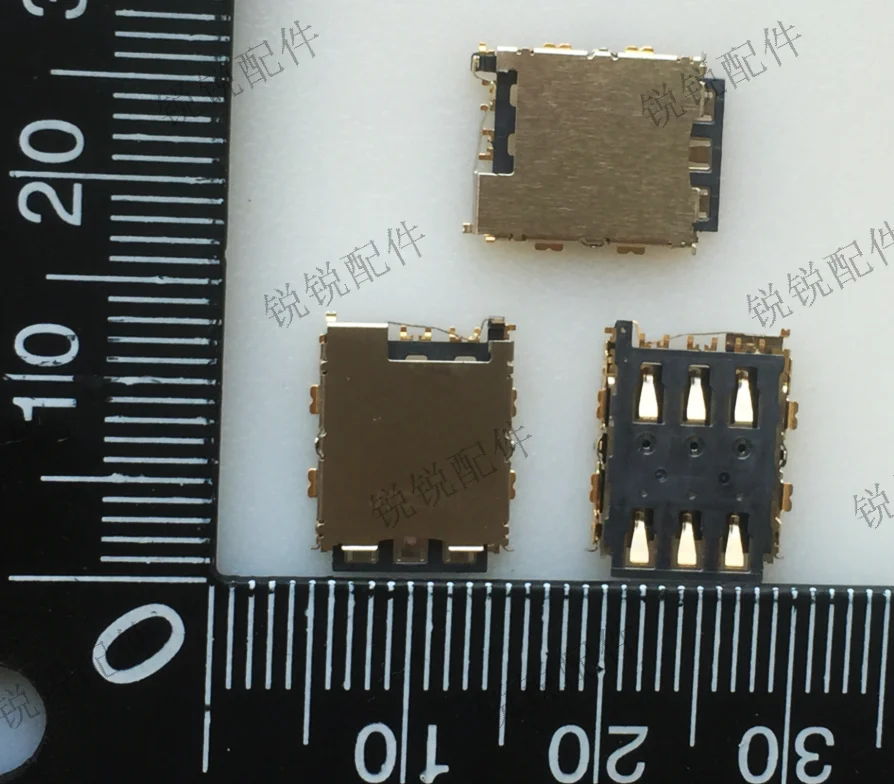 For NANO SIM Card holder Mobile Phone Plug-in card slot 6P Micro card holder Nano-SIM Card H1.4