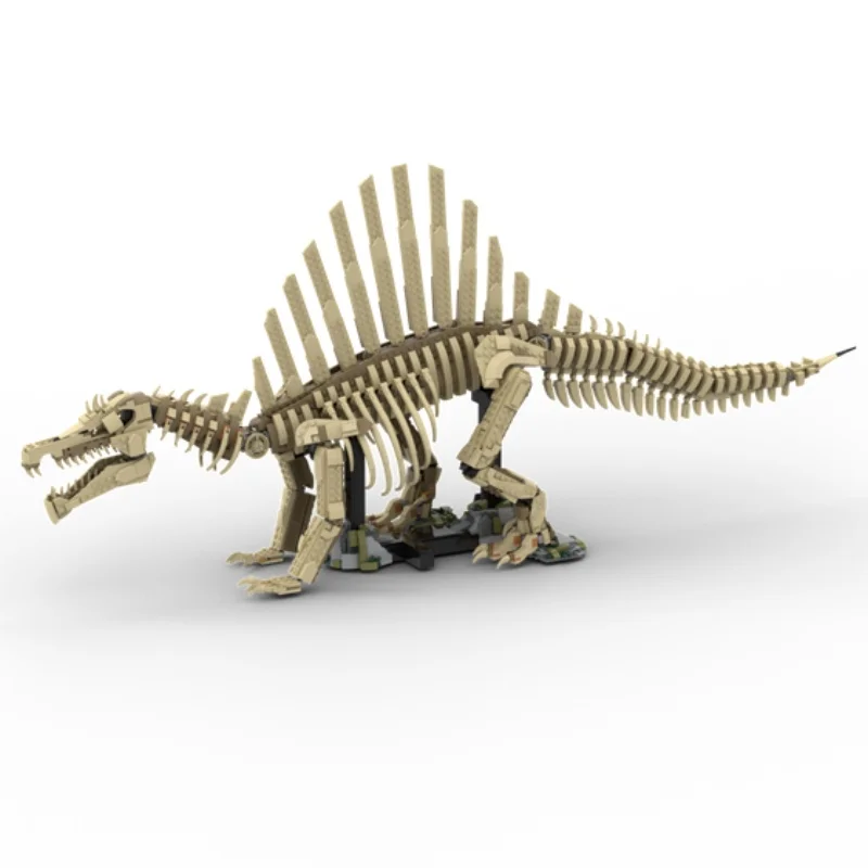 ชุดของเล่นตัวต่อ MOC-247793 ฟิกเกอร์ยอดนิยม ชุดประกอบฟอสซิลสไปโนซอรัส ของขวัญ 2237 ชิ้น โมเดลบล็อกตัวต่อ