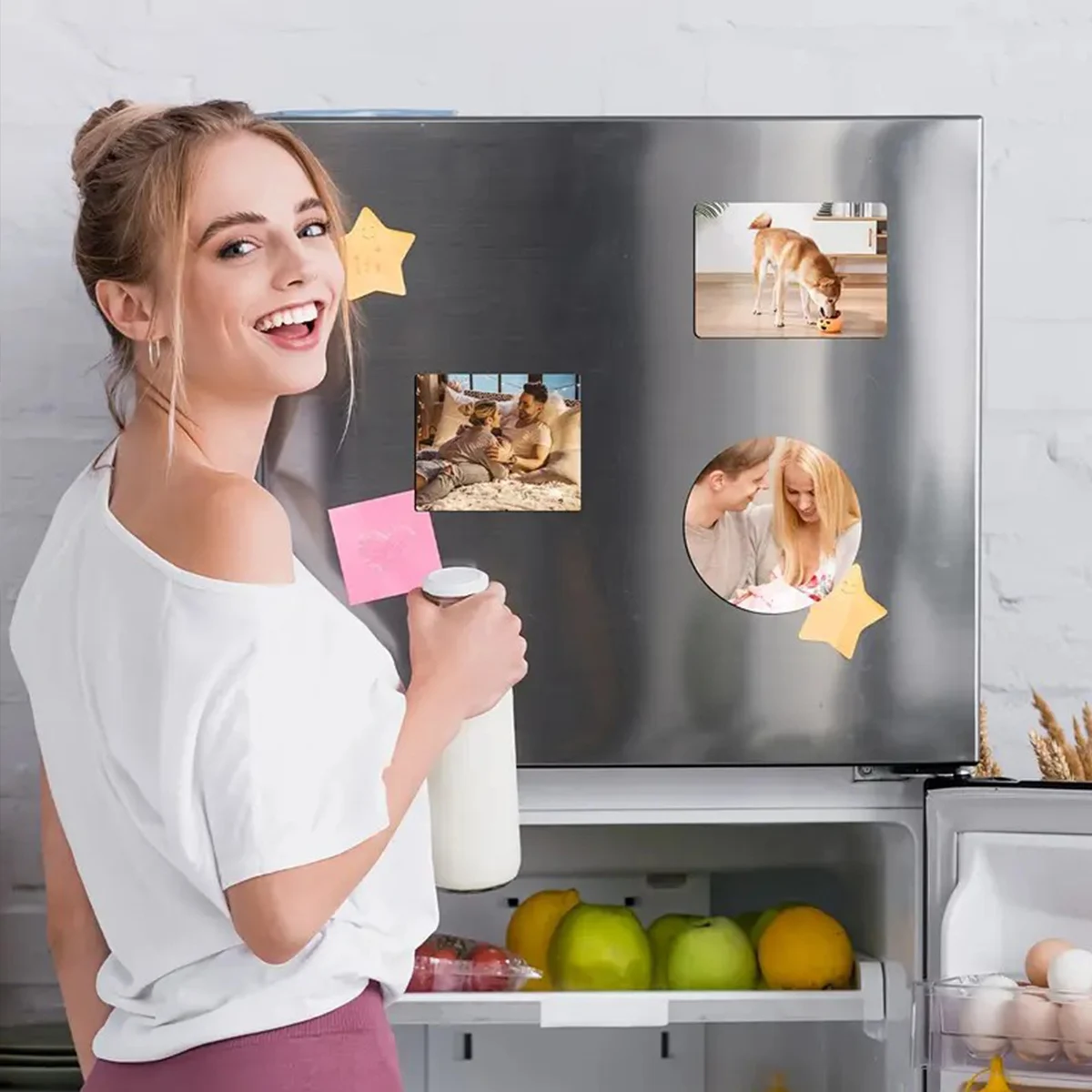 Customizable fridge magnets, unique personalized gifts, the ideal choice for family, mother, and wife