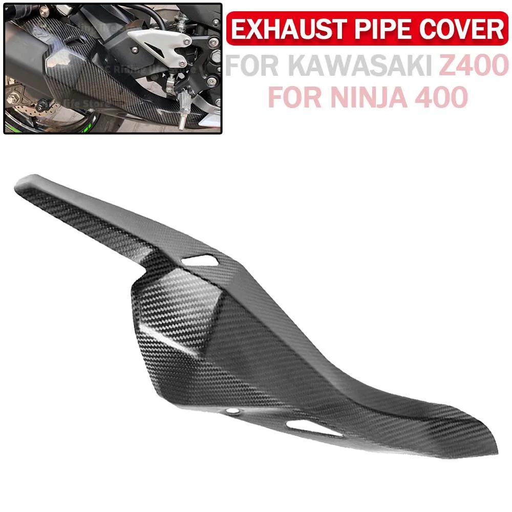 

Motorcycle Exhaust Pipe Muffler Guard Cover For KAWASAKI For Ninja 400 For Ninja400 Z400 Z 400 400Z 2019-2024 Thermal Shield