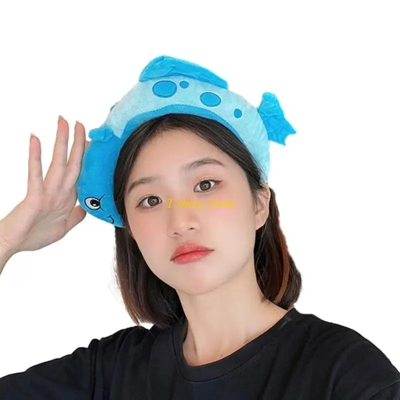 n58f 여자 여자 귀여운 생선 머리띠 액세서리 섹시한 머리띠 헤드웨어 코스프레