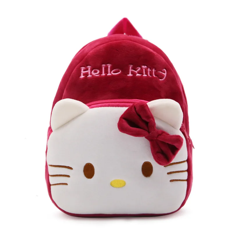 Zaino in peluche Sanrio Hello Kitty My Melody Borsa da scuola Kawaii per borse da cartone animato per bambini della scuola materna Materiale