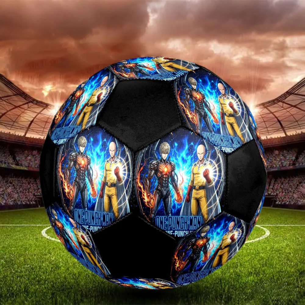 1PC One-Punch Man Football Soccer Ball Size 5 Outdoor Football Fashion Team Training Great For Sports Fans HE51 view 4