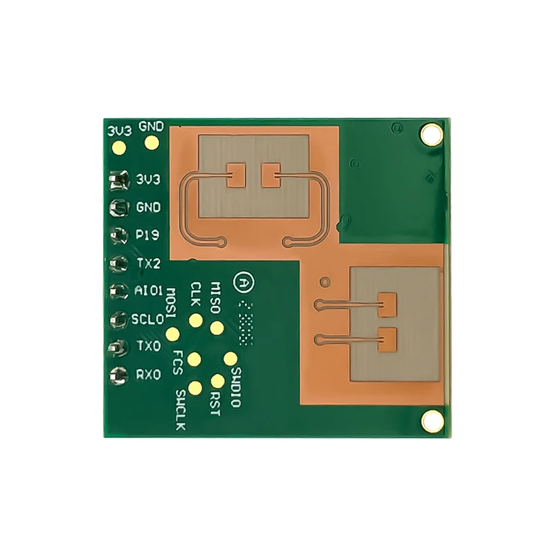 Nowy moduł radarowy 60GHz HLK-LD6002 FMCW alarm oddechu ludzkiego detekcja tętna 2T2R PCB 1MB flash HLK-LD600B HLK-LD6002C