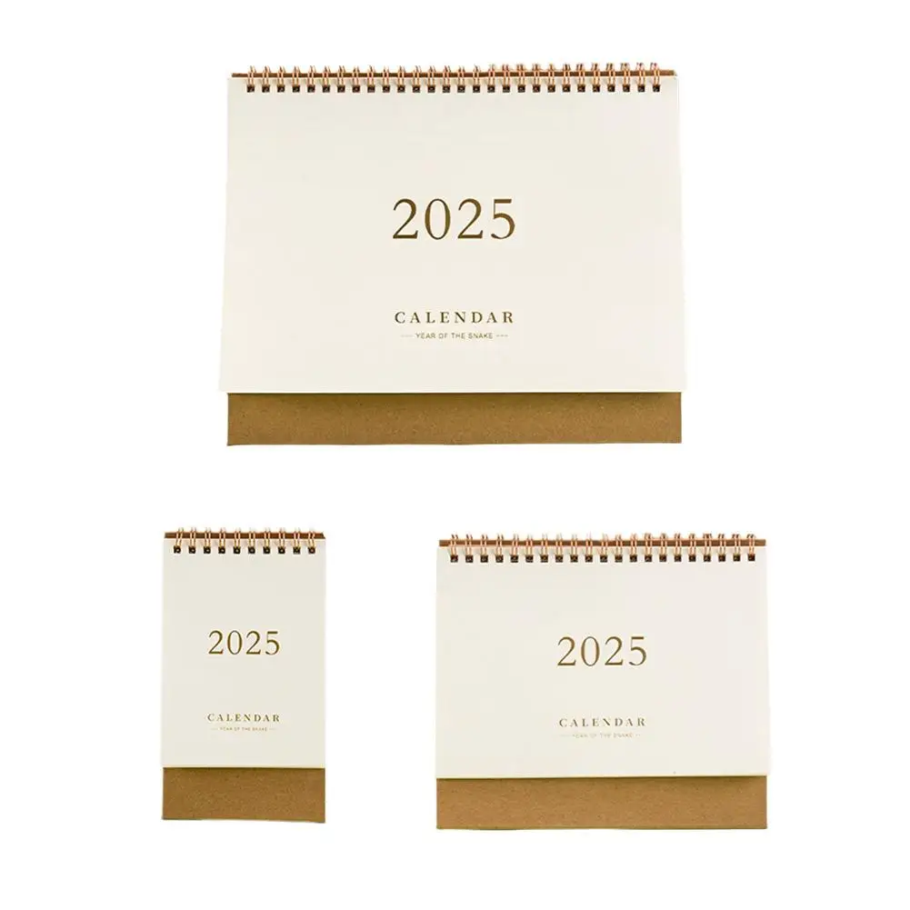 Business Office Calendar Notebook, Advanced Feeling Daily Planner, Pequeno Papel Mensal, Bronzing Plano Semana, Home Acessórios, 2025