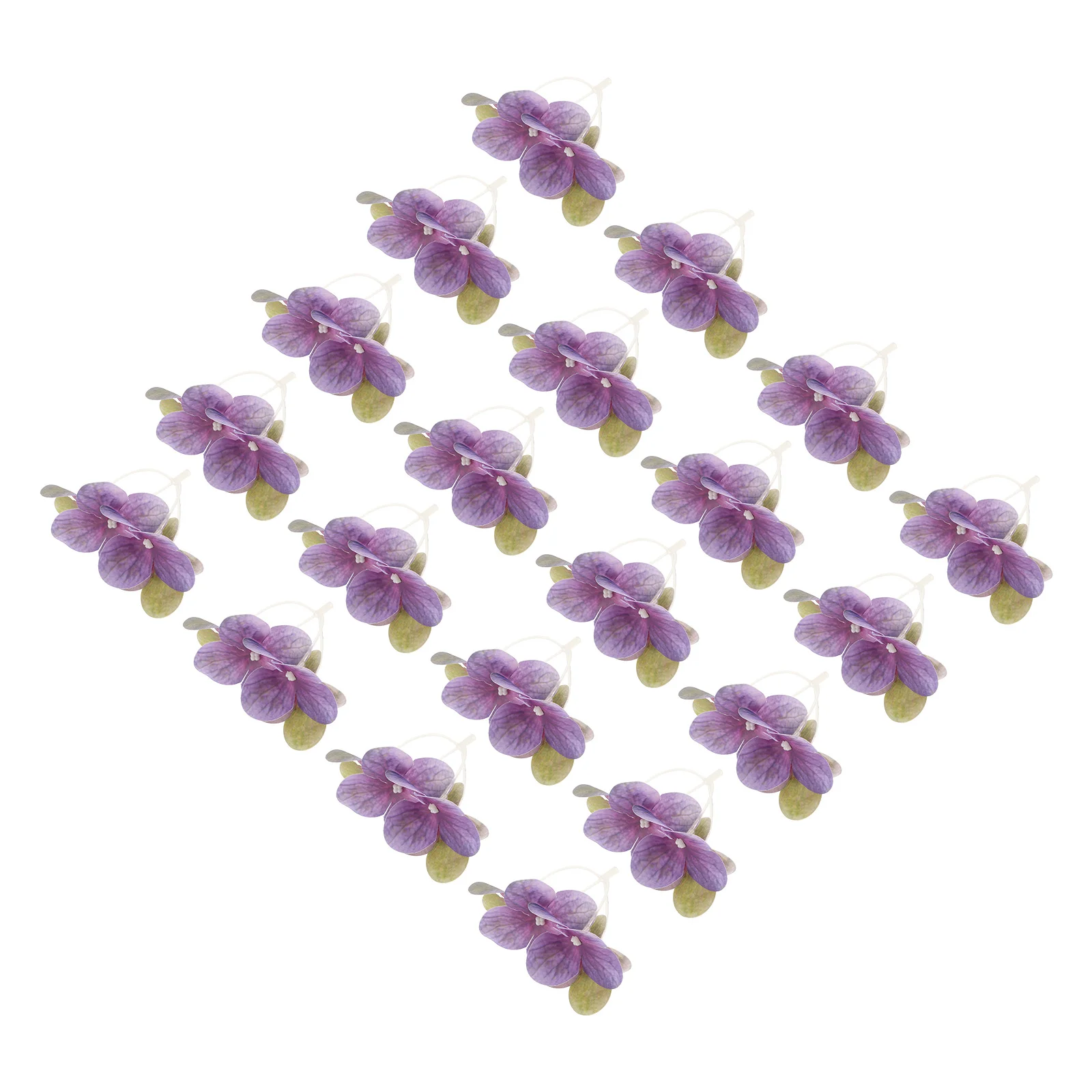 

50pcs Artificial Hydrangea Flower Heads Realistic Fabric For Diy Craft Wedding Garland Decor Small Fake Flowers Silk Bouquets