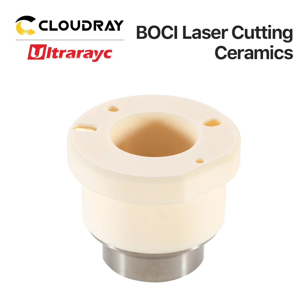 Pemegang nozel Laser Ultrarayc cincin keramik Laser D41 H34 M11 untuk kepala pemotong Laser BOCI BLT641