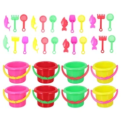 8 Sets Beach Bucket Kid Toys Playing Sand Small Practical Plaything Plastic Child Funny