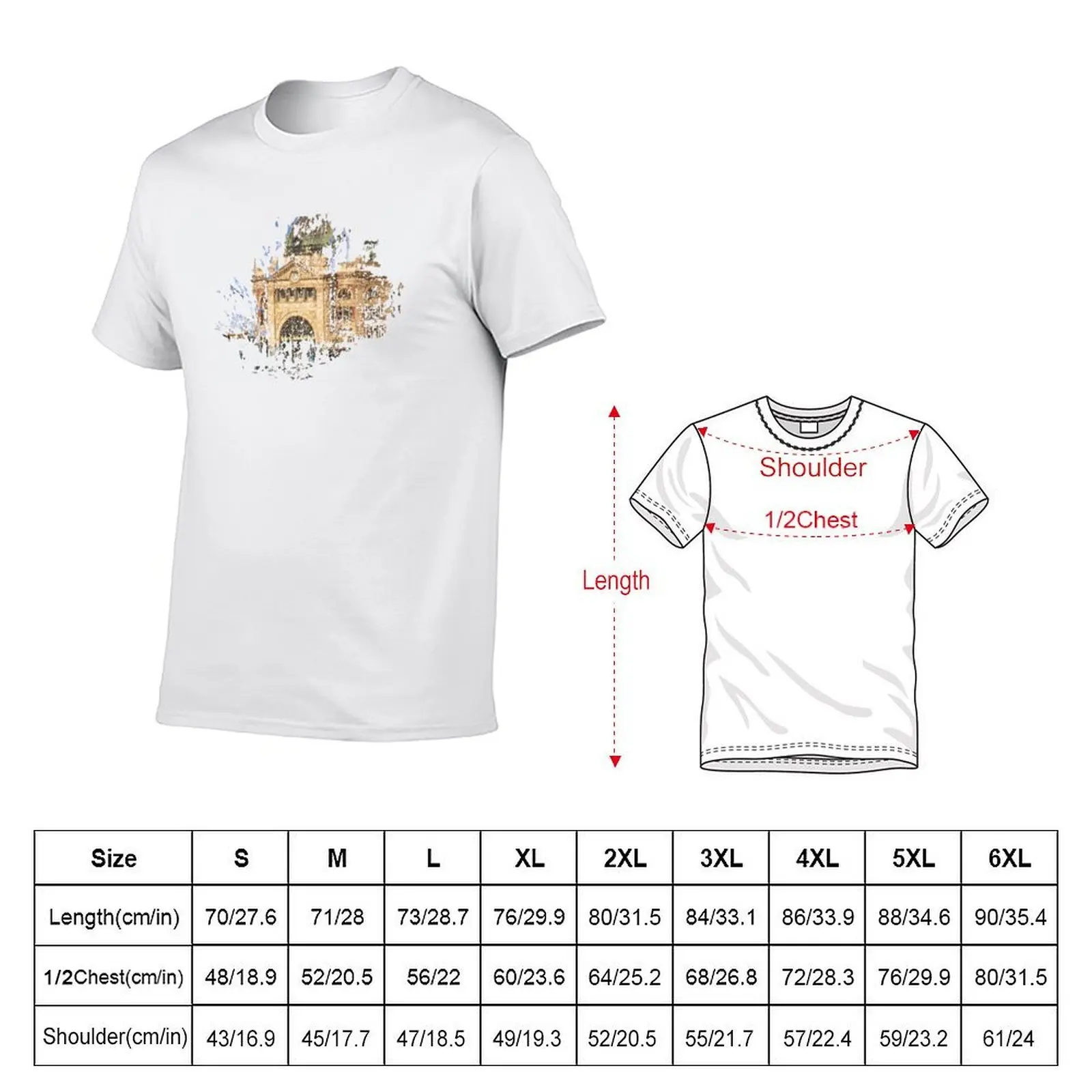 Flinders Street Station T-Shirt clothes Personalized t-shirt fitted t shirts for men