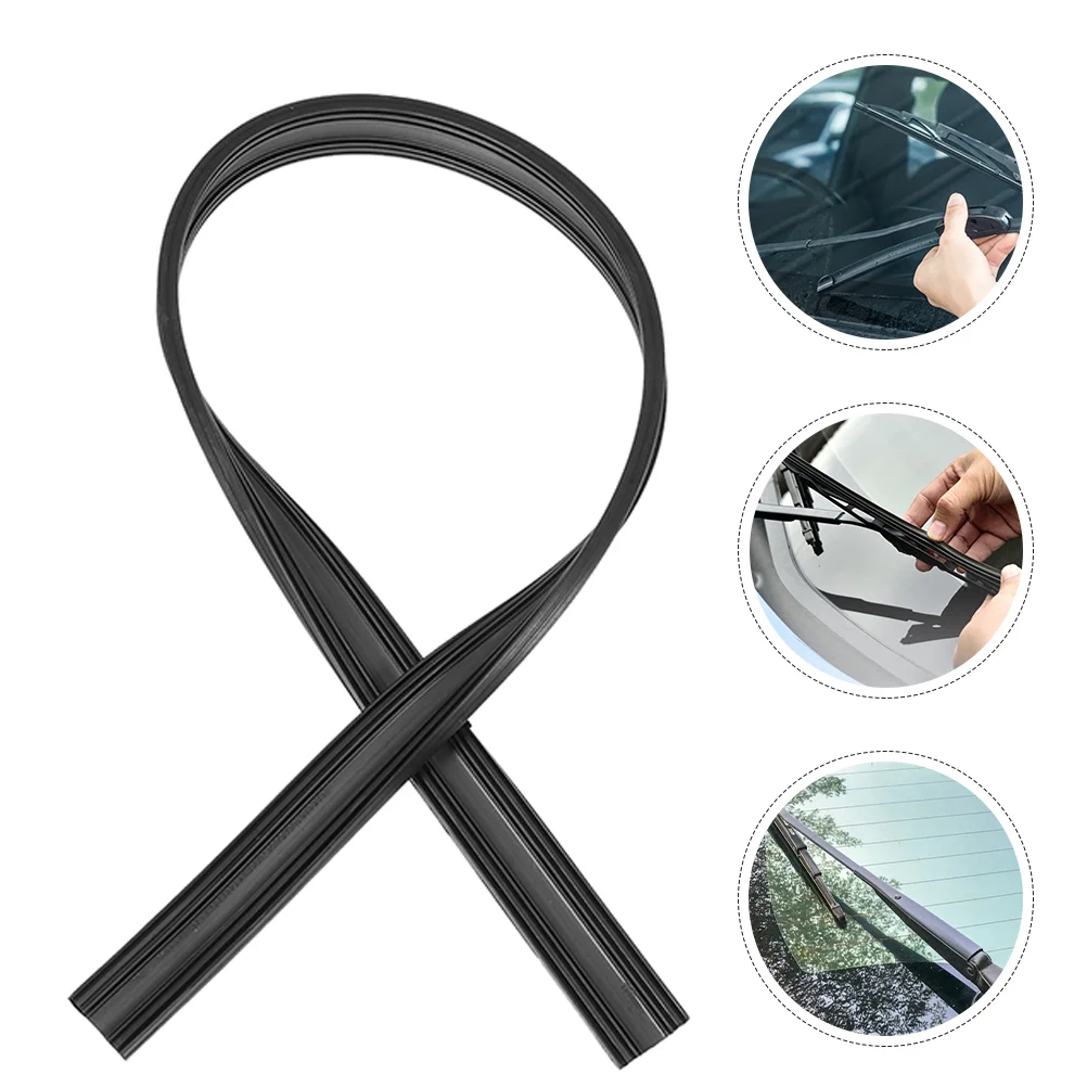 10 Pcs Boneless Wiper Strip Windshield Blade Refills Rubber Strips Blades Replacement Inserts Car Supplement Adhesive