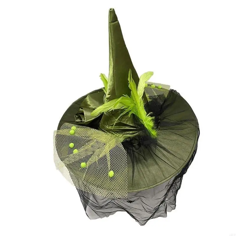 Eye Catching Hat Beautiful Large Size Witch Hat for Halloween Parties