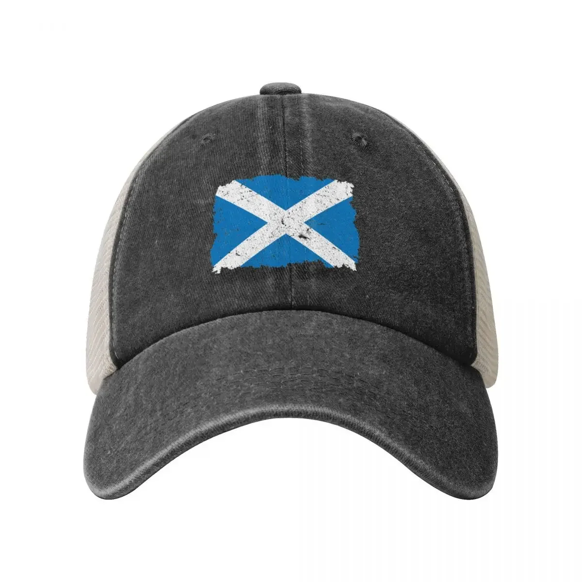 Vintage Scotland Flag - Retro Scottish Flag Baseball Cap Rugby Icon custom Hat Big Size Hat Trucker Hats For Men Women's