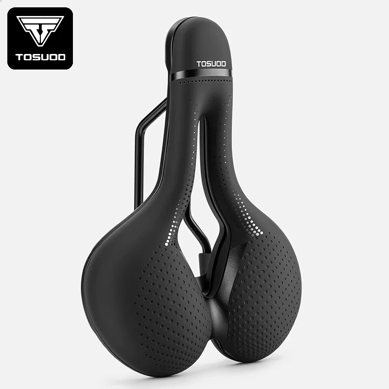 TOSUOD Hollow Breathable Bicycle Saddle Men Women MTB Road Bike Saddle Shock Absorbing Comfortable Big Butt Bike Seat