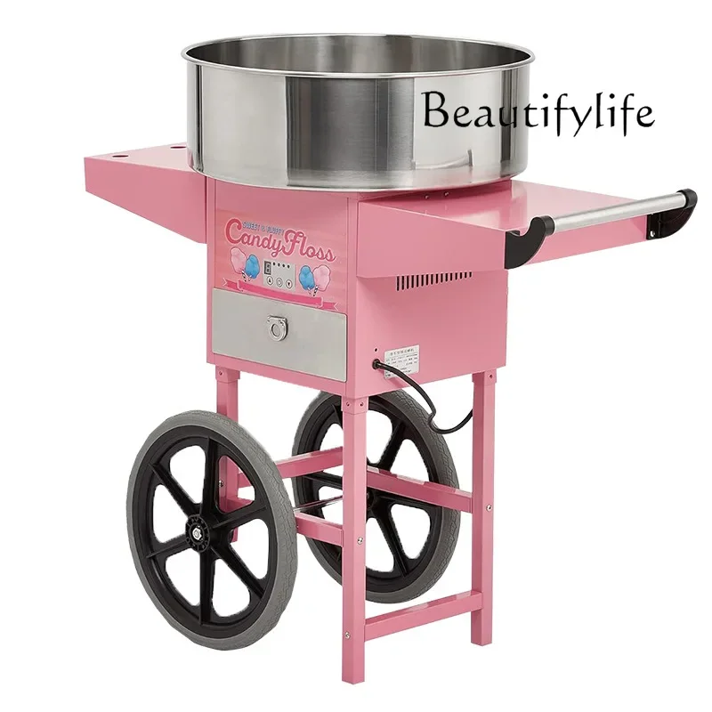 X Commercial Cart Marshmallow Automatic Electric Fancy Brushed Electric Tropical Car Marshmallow Machine