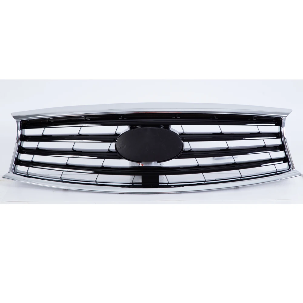 for Infiniti QX70 grille (horizontal bar version) high-gloss black mesh core + electroplated frame OE 62070-3EV1B