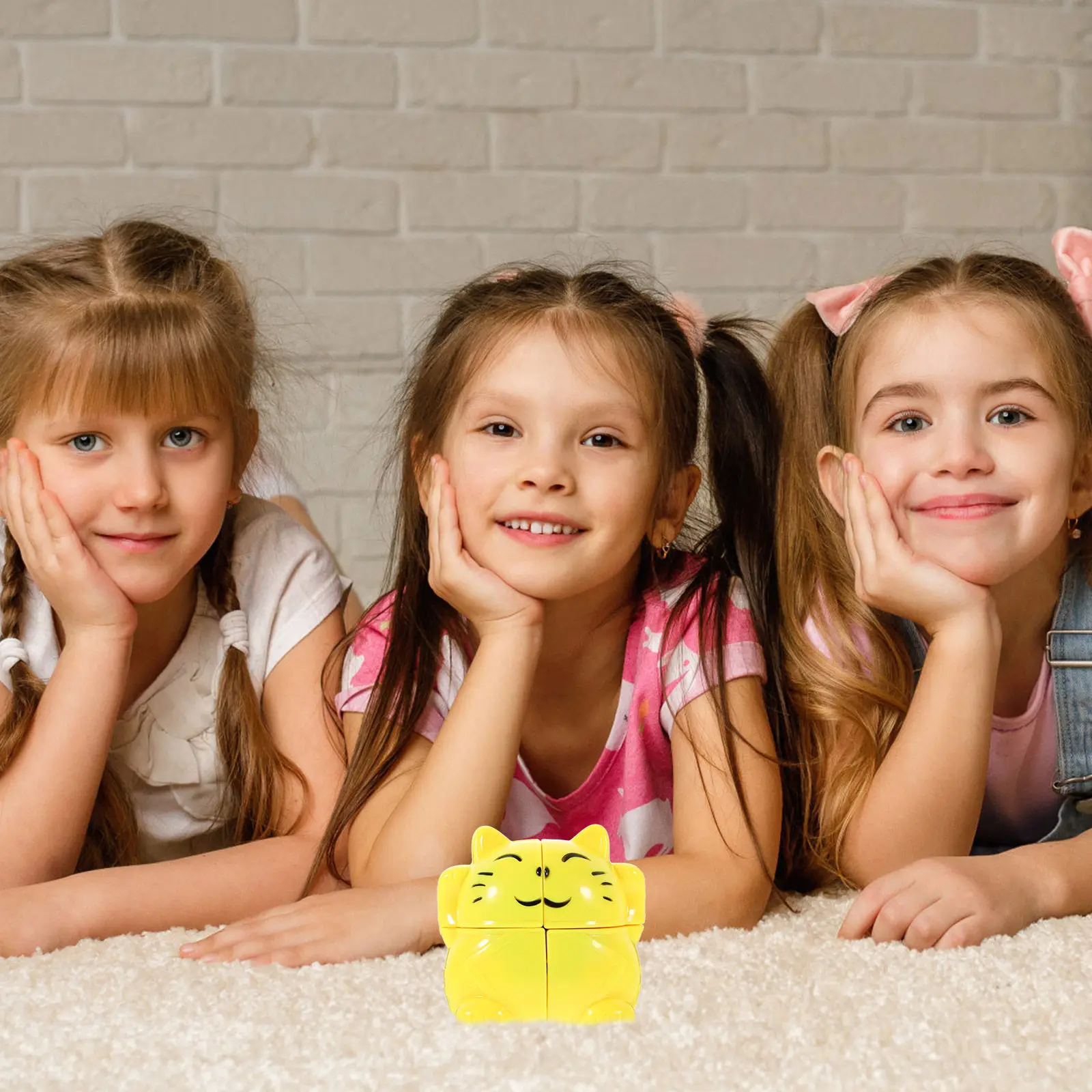 

Cat Cube Puzzle Educational Plaything Kids Stress Relief Intelligence Development Leisure Desktop Decoration Cat Cube Toy