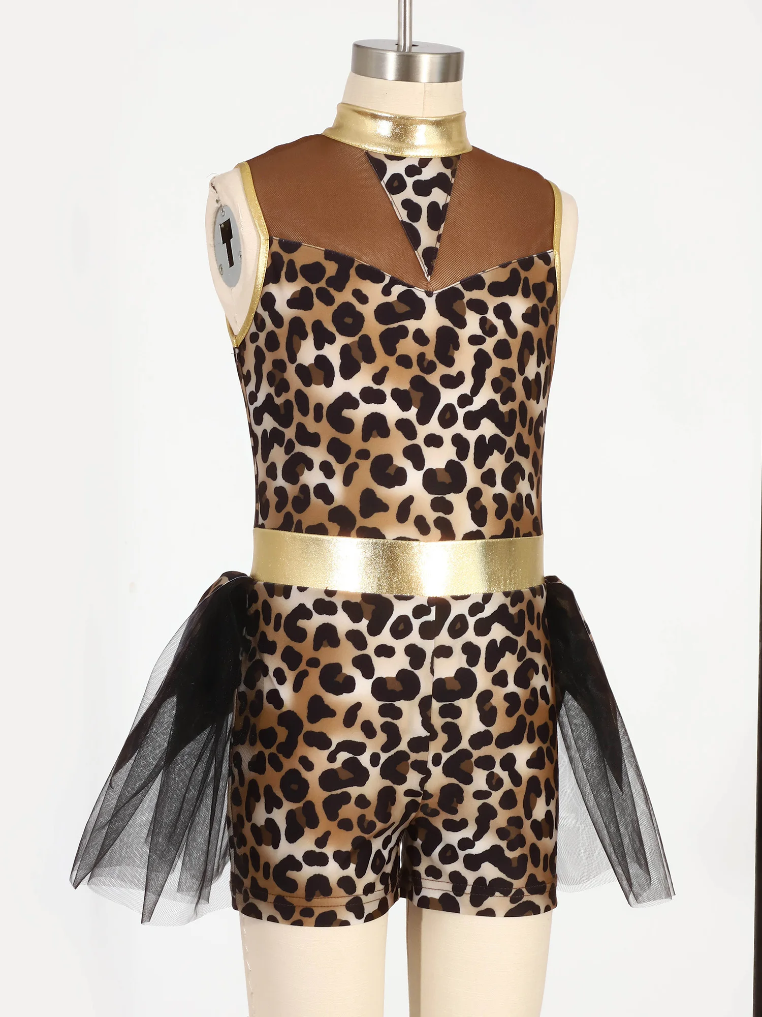 

Детский костюм для девочек: балетный гимнастический купальник, танцевальный комбинезон, юбка-пачка, леопардовый комбинезон для Хэллоуина, танцевальных выступлений и сценических представлений