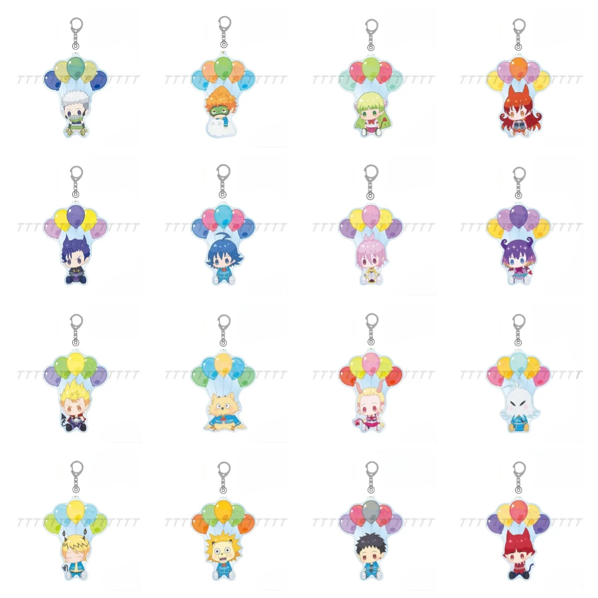 Llavero de acrílico con diseño de personajes de anime de Game Valac Kalego Asmodeus Clara Iruma Naberius, ideal para regalo