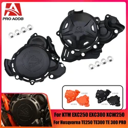 2024 NEW Motorcycle Engine Ignition Clutch Cover Protector Guard For KTM EXC250 EXC300 XC-W250 XC-W300 For Husqvarna TE250 TE300