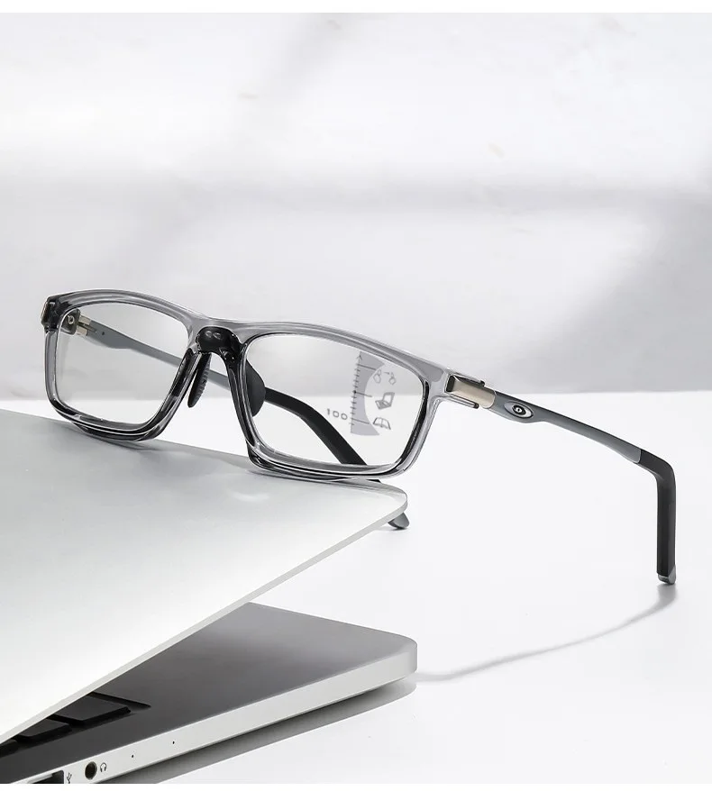 Lichtempfindliche Farbwechsel-Sport-Reise-Multifokusbrille für den Außenbereich mit langem und nahem Dual-Purpose-Lesebrille 81304 – Detail 12