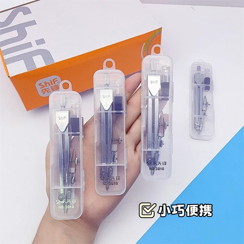 2Sets Student Compass Metal Compass Junior High School Students ElementaryDrawing Drawing Measurement Drawin Set