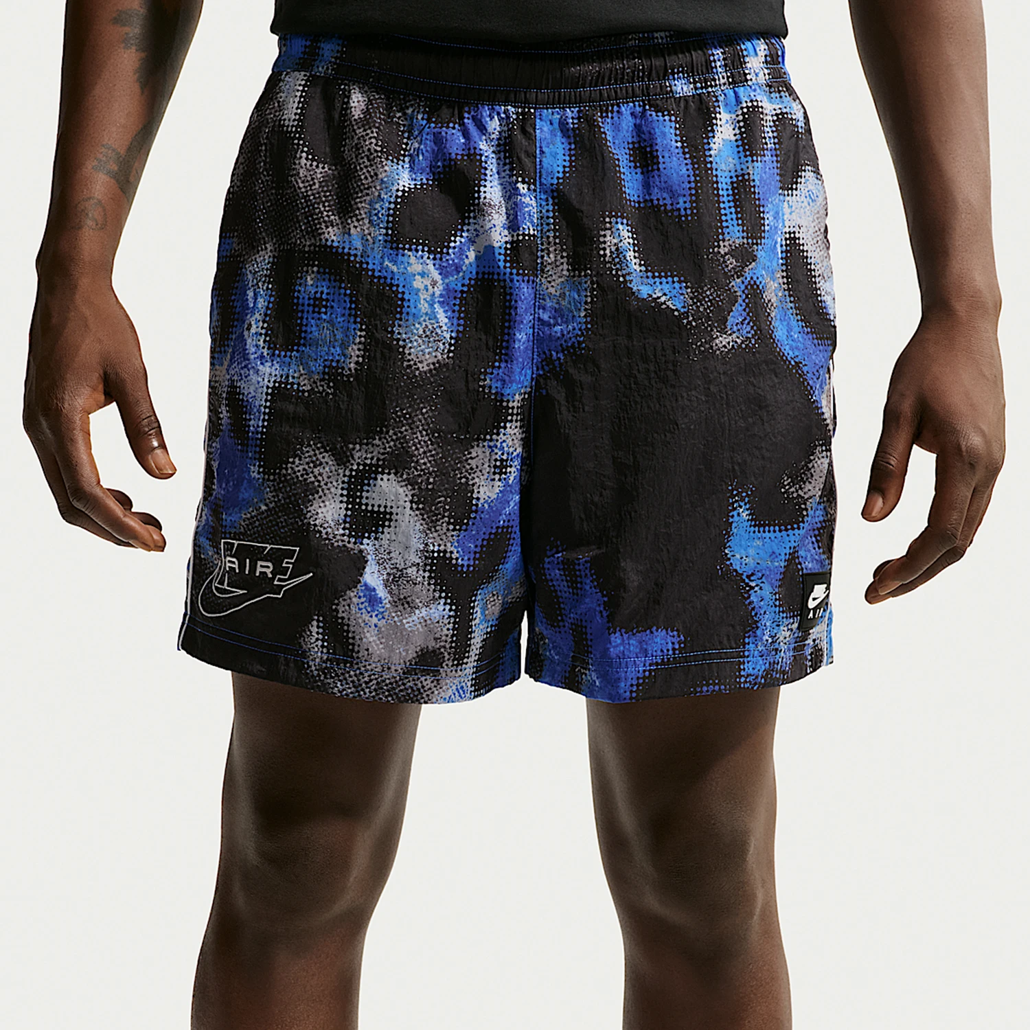 Nike genuine Air woven shorts new men's crystal blue black shorts IF1311-452