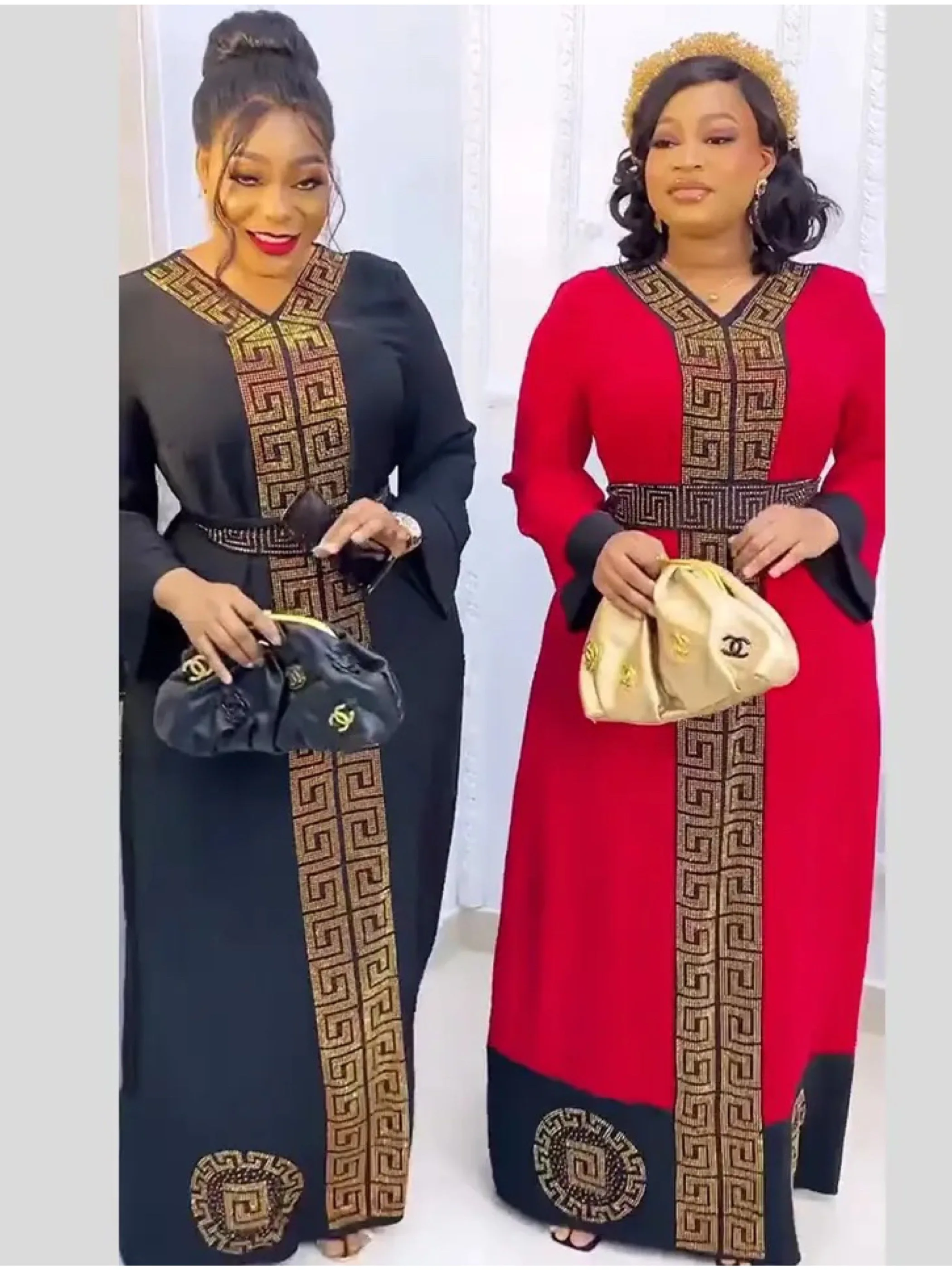 2023 Dubai Muslim Women Long Sleeve Dress With Belt and Scarf  Loose Maxi  Robe Femme Diamond African Comfort Print Floral Abaya