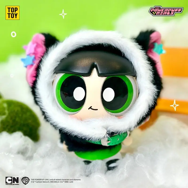 Toptoy Powerpuff Girls Cloak Doll Series Blind Box Toy Pendant Doll Anime Cartoon Peripheral Desktop Decor Kids Birthday Gift