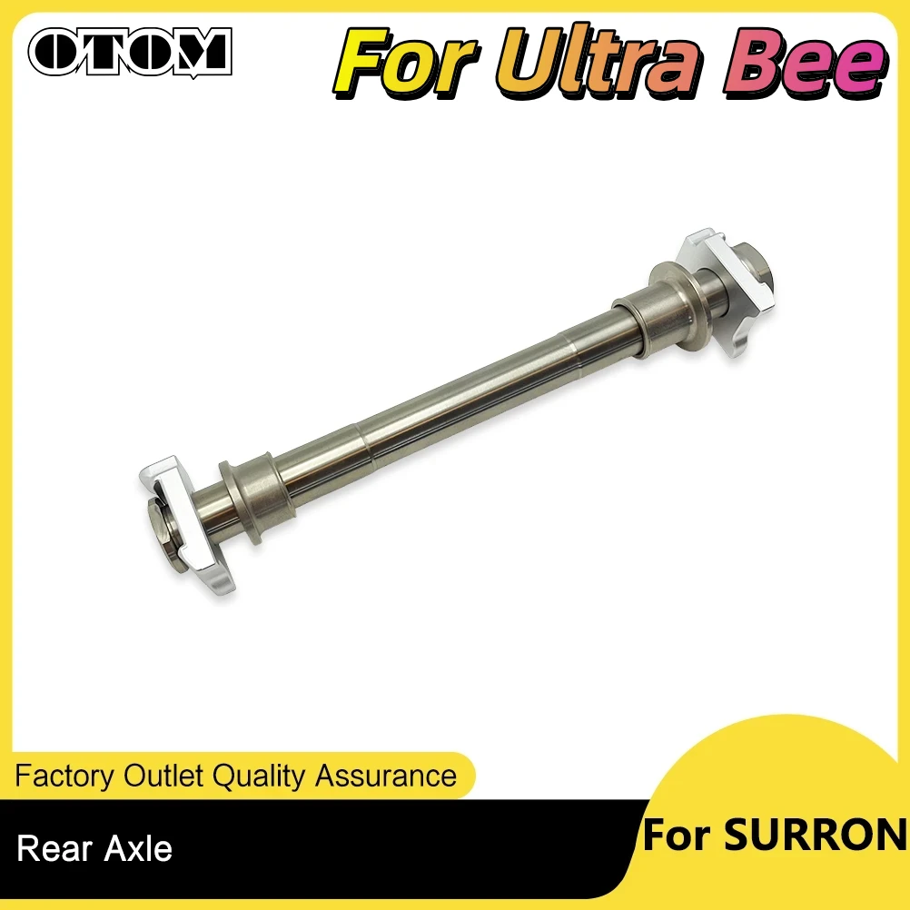 For Ultra Bee Motorcycle Rear Wheel Axle with Nut Bushing Chain Adjuster Block for Surrond Electric Bike Part