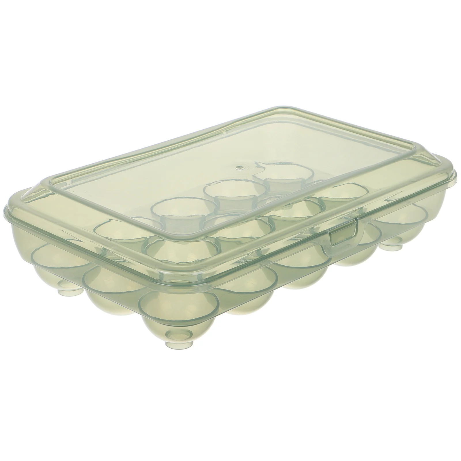 

Stackable Egg Storage Box Flip Lid Tray Refrigerator Organizer Plastic Kitchen Supply Egg Holder Countertop Kitchen Supply
