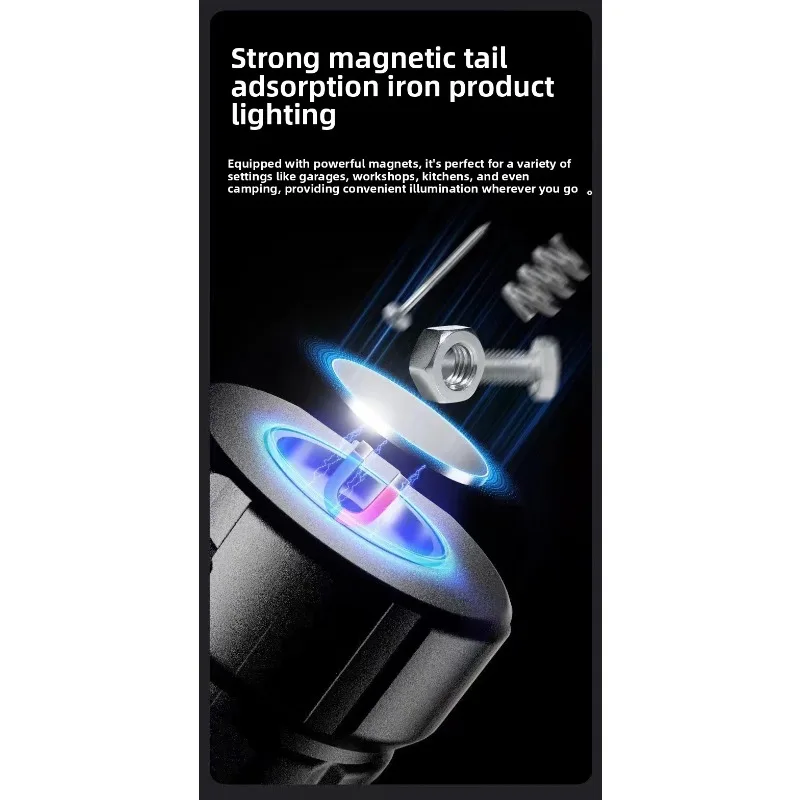 다기능 손전등: 매우 밝음, 미니 휴대용, 캠핑 라이트, 디지털 디스플레이, 장거리, 충전식