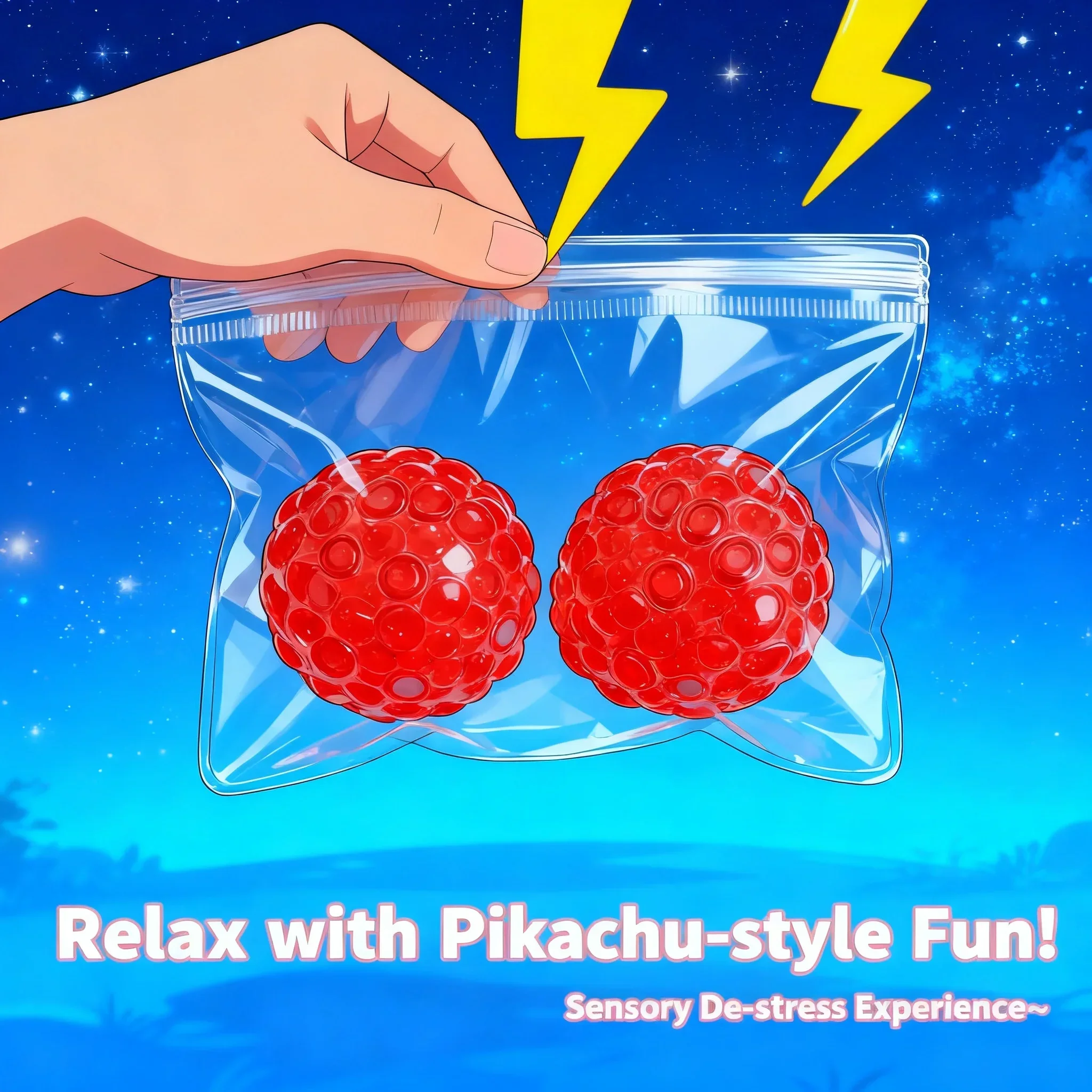 Super Soft Slow Rebound Squishy Balls Ice Bead Mochi Fidget Toy 3W Upgrade for Anxiety Relief Relaxation Texture