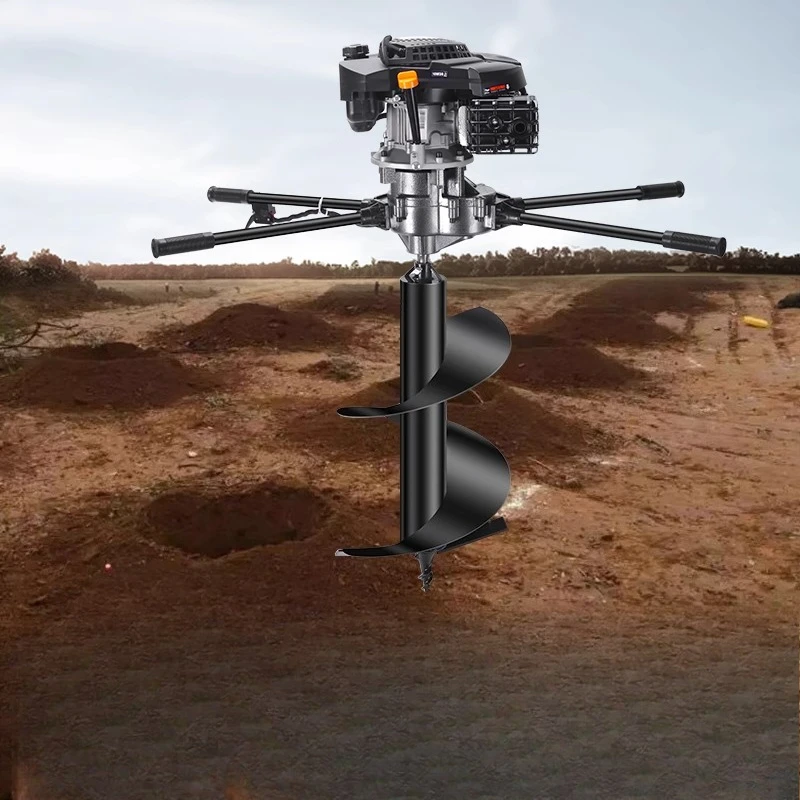 

Gasoline digging machine Photovoltaic drilling machine Ground drilling Tree planting pole Pile driver Earth excavator Ice