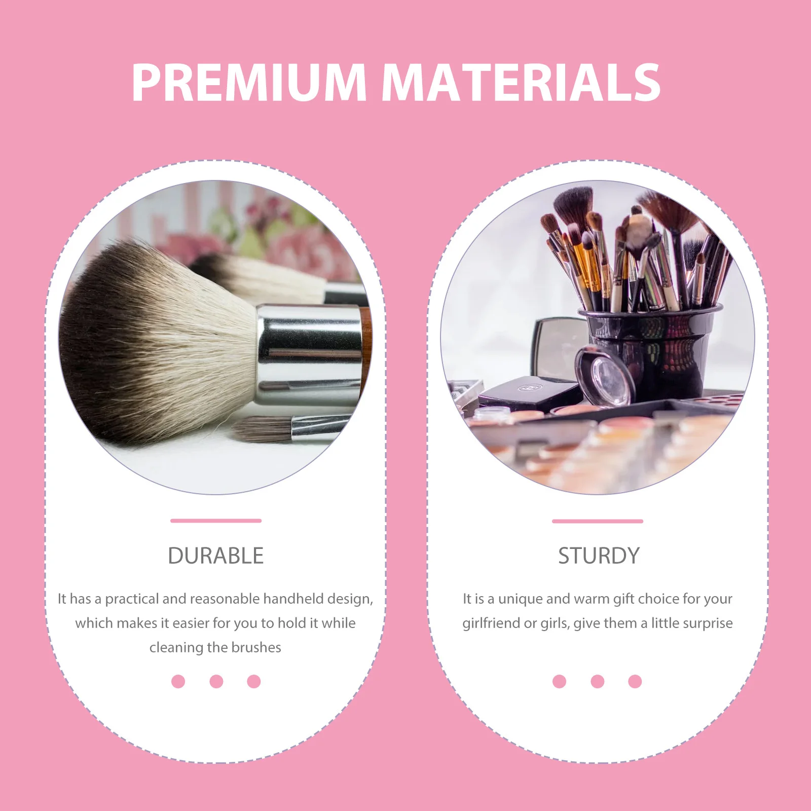 

Silicone Makeup Brush Cleaning Mat Portable Handheld Brush Cleaner Makeup Tool Cleaning Pad for Eyeshadow Brow Brushes