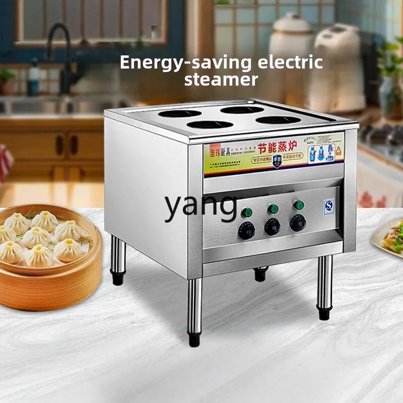 

LTT steamer electric heating wooden bucket breakfast steamed buns Xiaolongbao steam stove commercial