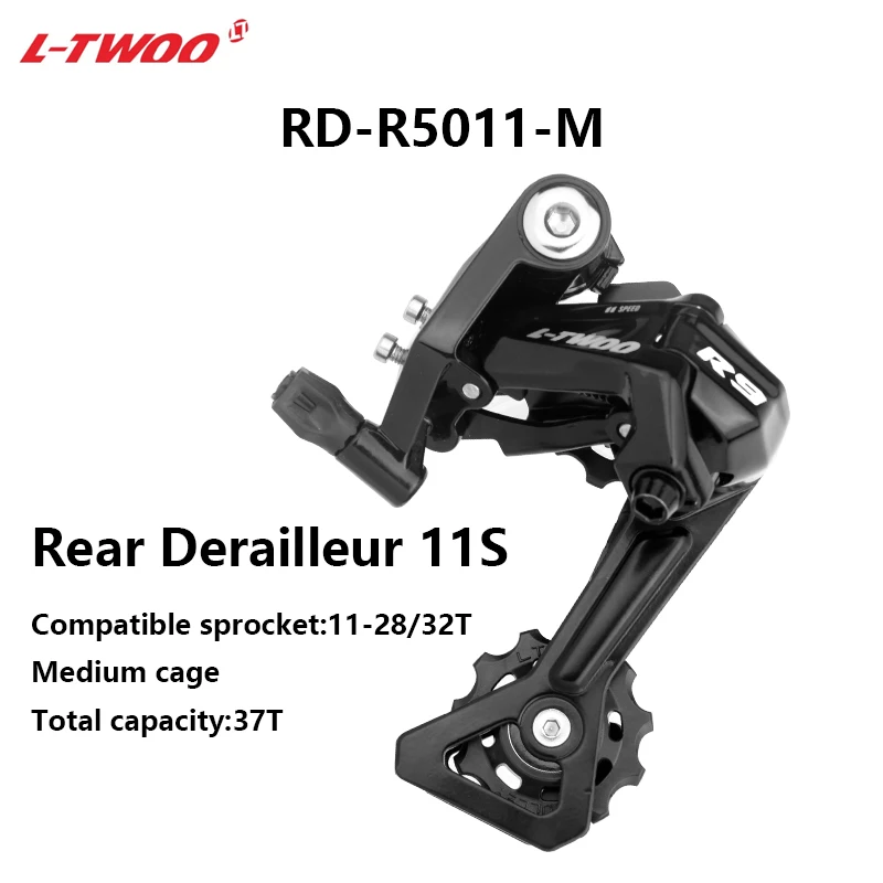 LTWOO-Road Bike Derailleurs, Chain Cassettes, Groupset for R7000 R5800 2X11V, 2x11 Speed, 22S, FD + RD + KMC X11, 11V Kit