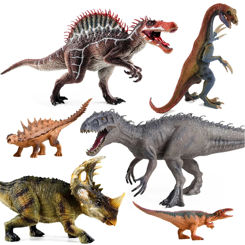 

Dinosaurs ornaments Tyrannosaurus Rex Spinosaurus Brachiosaurus Model Toy For Christmas Halloween Decoration or collection Gifts