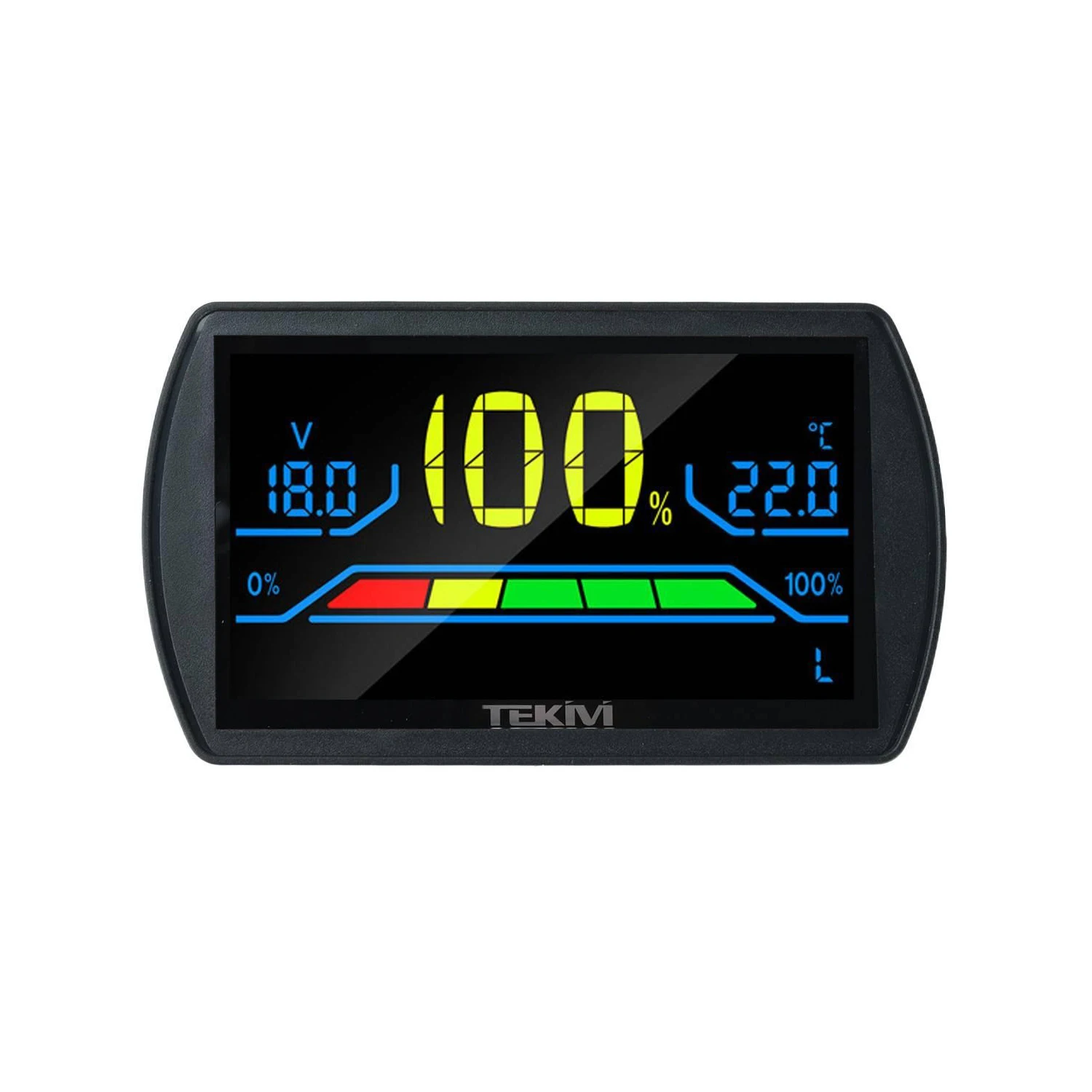 

2-Wire DC7-100V Battery Voltage Indicator Universal Lead Acid Li-ion LiFePO4 Battery Capacity Meter with Percentage Display