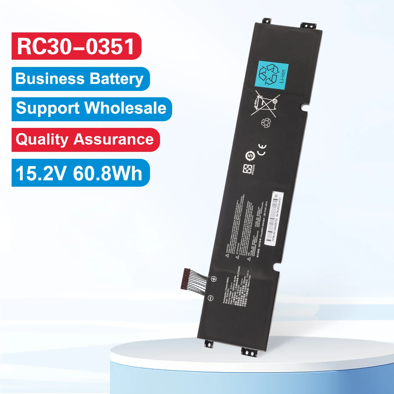 KingSener RC30-0351 Bateria Do Portátil Para Razer Blade 15 Base 2020 2021 RZ09-0369x RZ09-0351 9E11 RZ09-0351 Série Notebook 60.8WH